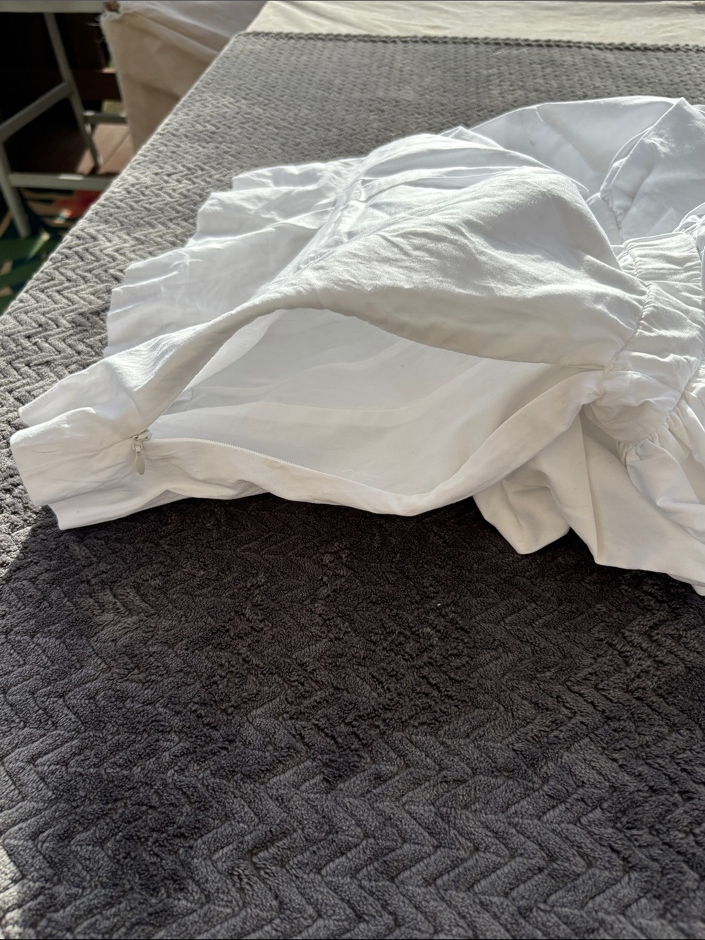 Zara White Strapless Ruffle Top - Picture 10 of 10